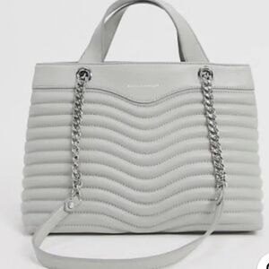 Rebecca Mincoff Quilted Handbag with Chain Straps